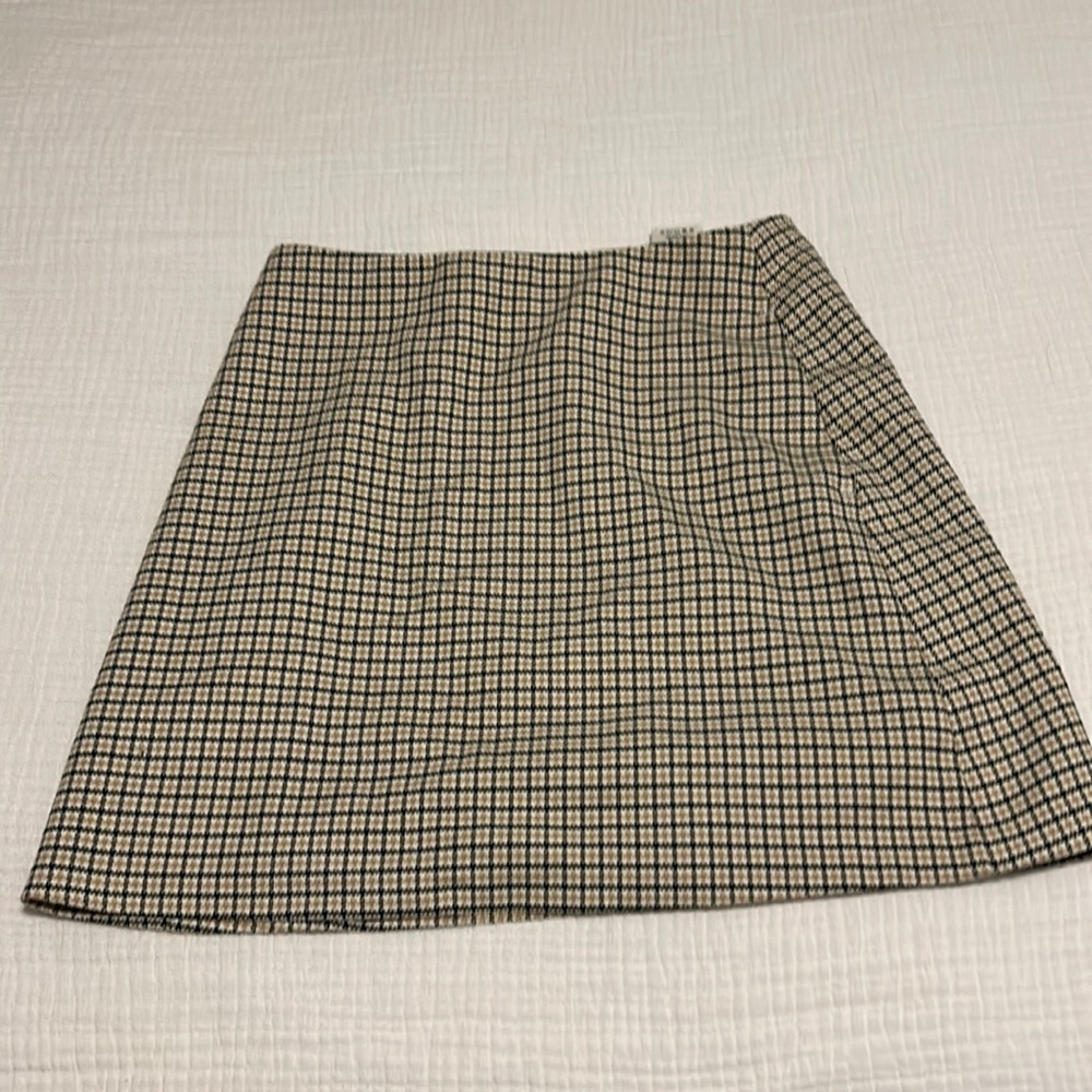 Wilfred checked mini skirt
